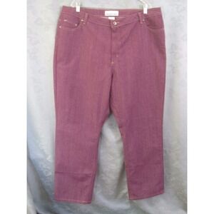 Denim 24/7 Purple Jeans Plus Size 24W New